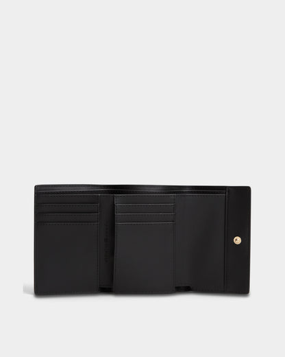Tommy Hilfiger TH Eternity Trifold Monogram Womens Purse - Black | CHO | Designer Womens Purses