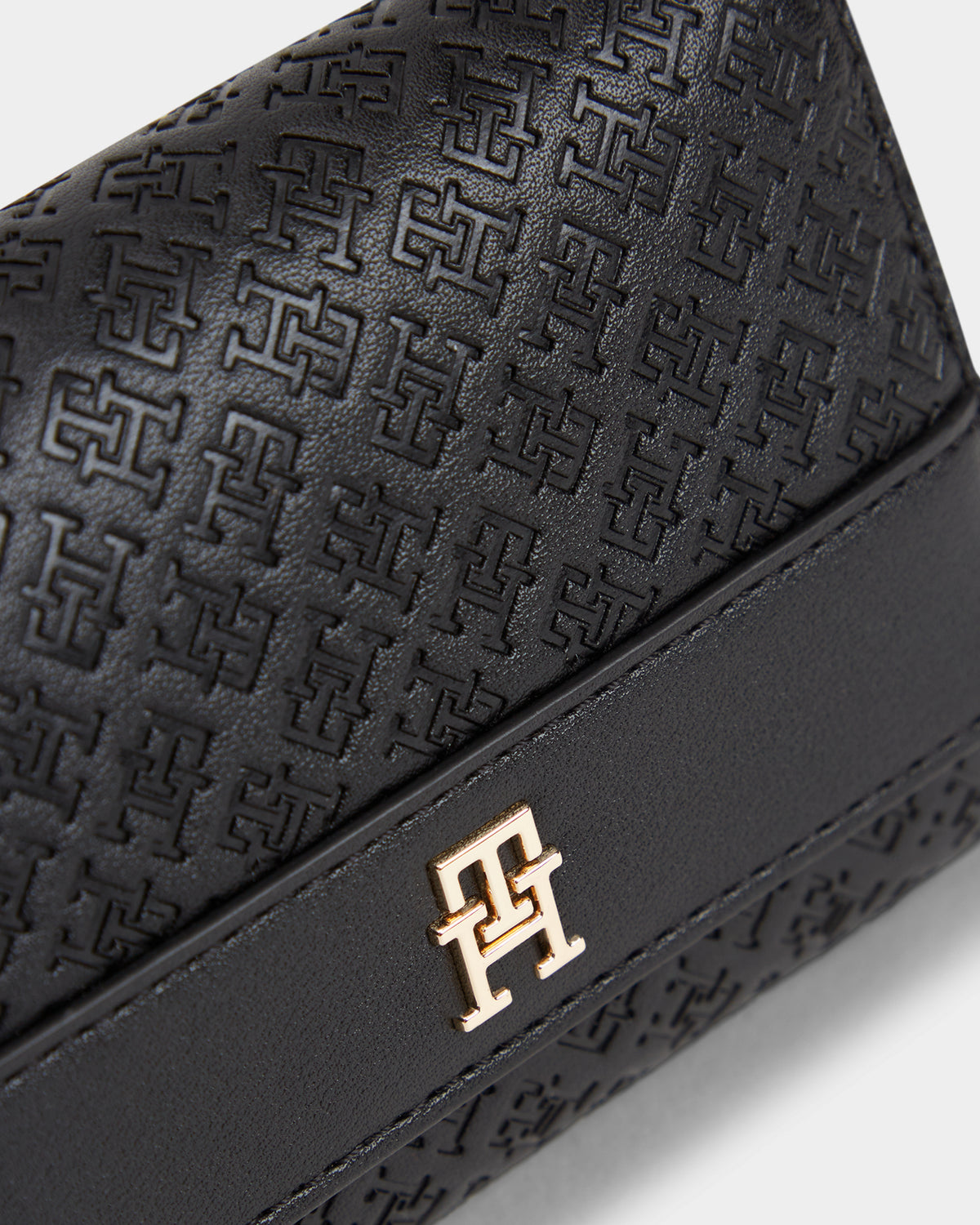 Tommy Hilfiger TH Eternity Trifold Monogram Womens Purse - Black | CHO | Designer Womens Purses