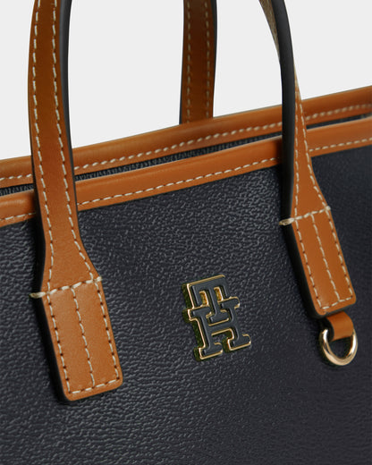Tommy Hilfiger Monoplay Womens Mini Tote Bag - Space Blue | CHO | Designer Womens Tote Bags