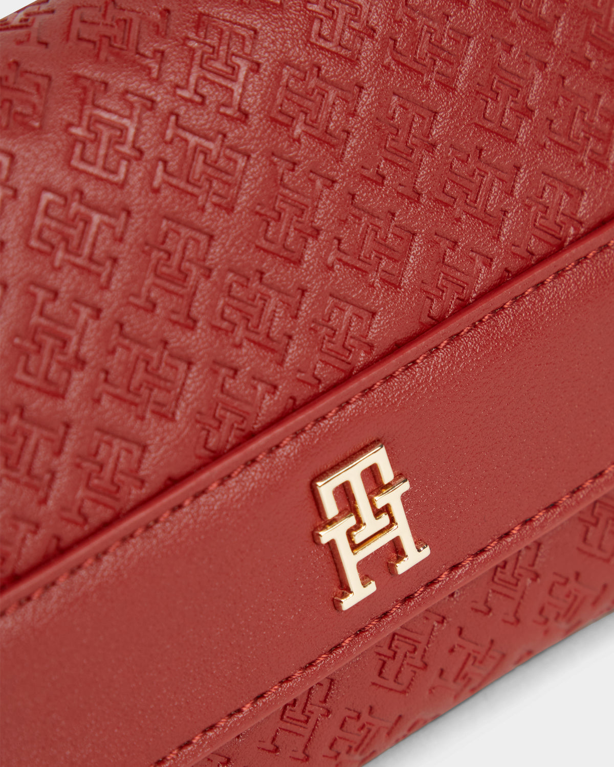 Tommy Hilfiger TH Eternity Trifold Monogram Womens Purse - Autumn Red | CHO | Designer Womens Purses