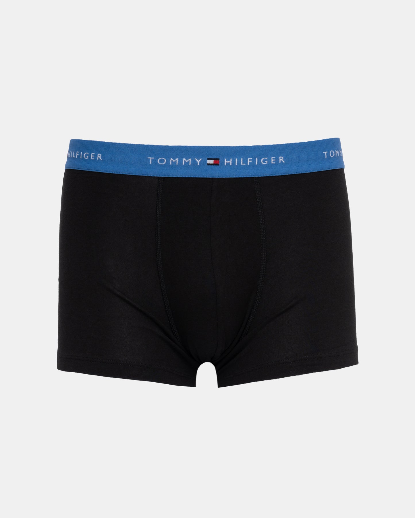 Tommy Hilfiger 3-Pack Logo Waistband Mens Trunks in Blue