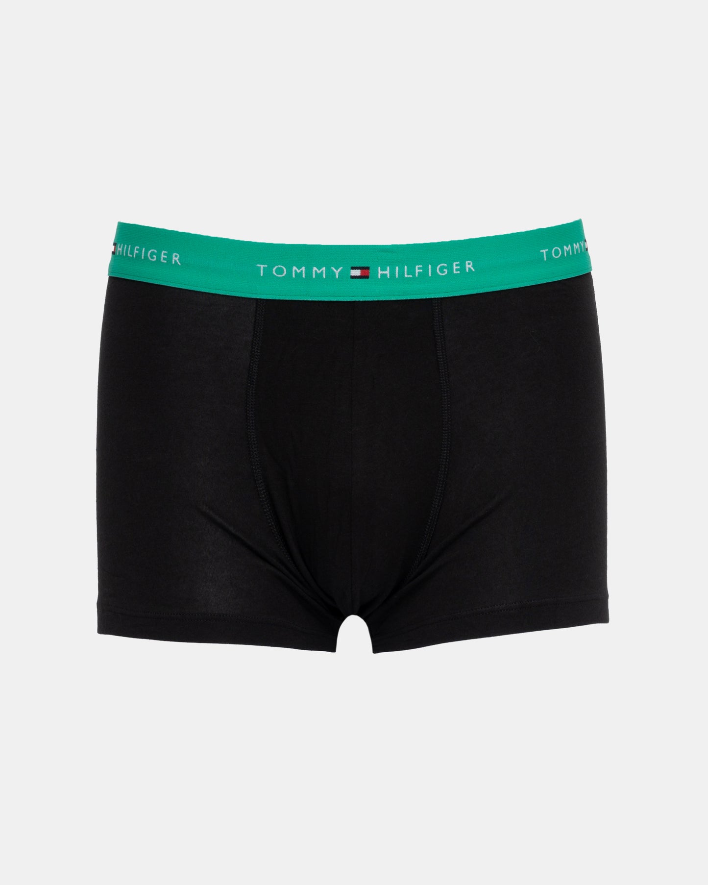 Tommy Hilfiger 3-Pack Logo Waistband Mens Trunks in Green