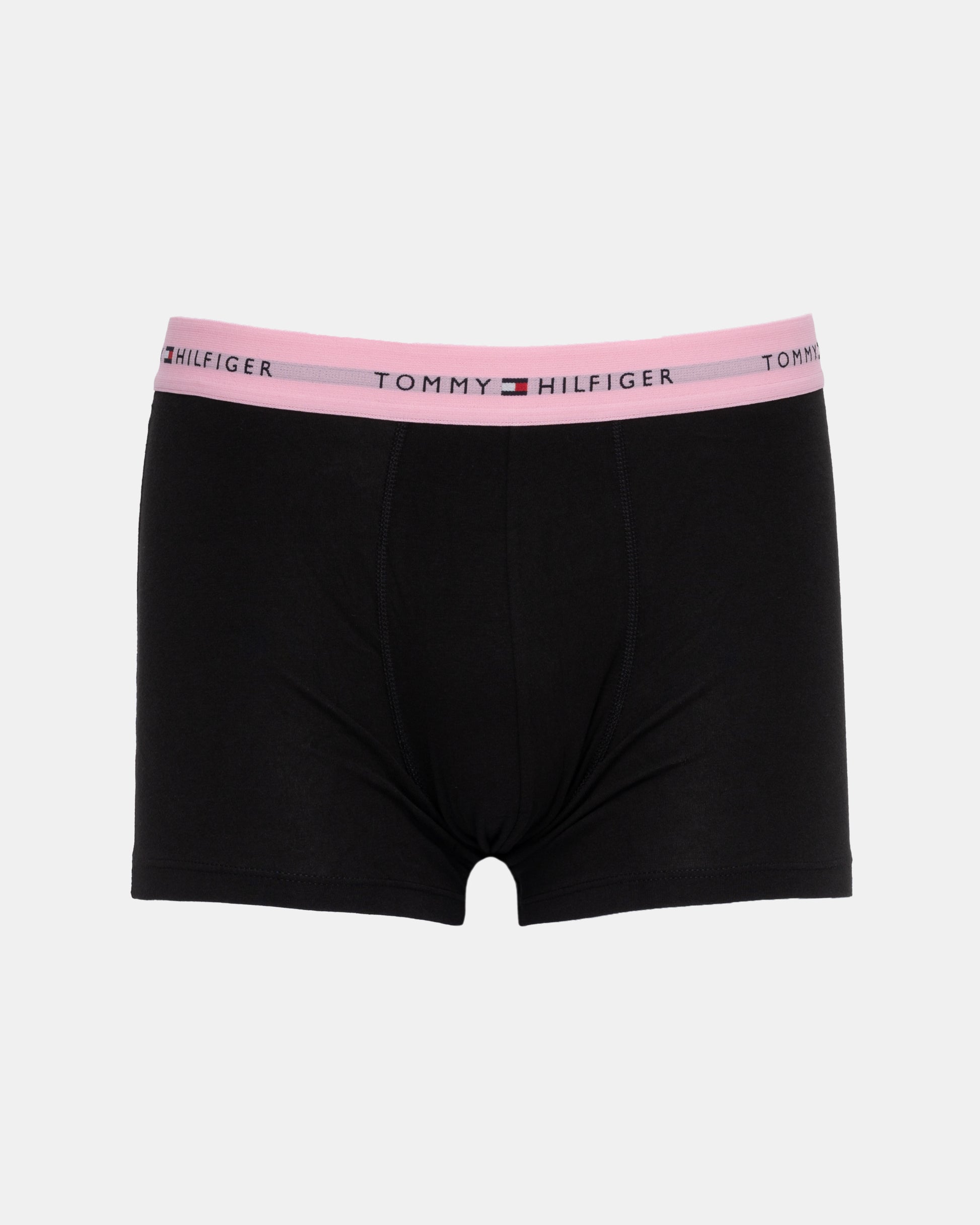 Tommy Hilfiger 3-Pack Logo Waistband Mens Trunks in Pink