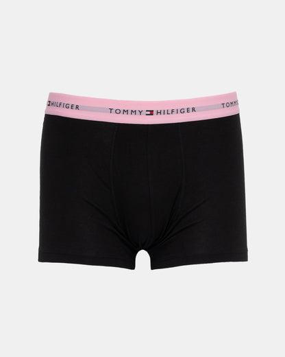 Tommy Hilfiger 3-Pack Logo Waistband Mens Trunks in Pink