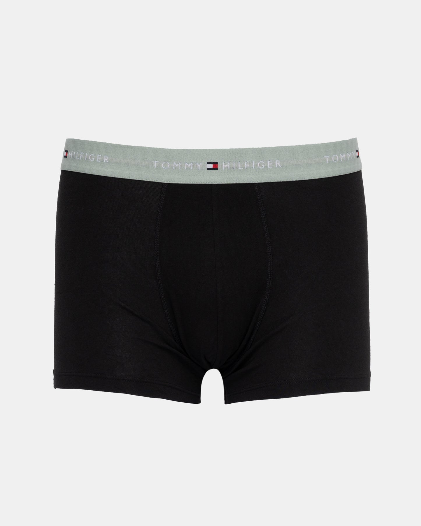 Tommy Hilfiger 3-Pack Logo Waistband Mens Trunks in Mint