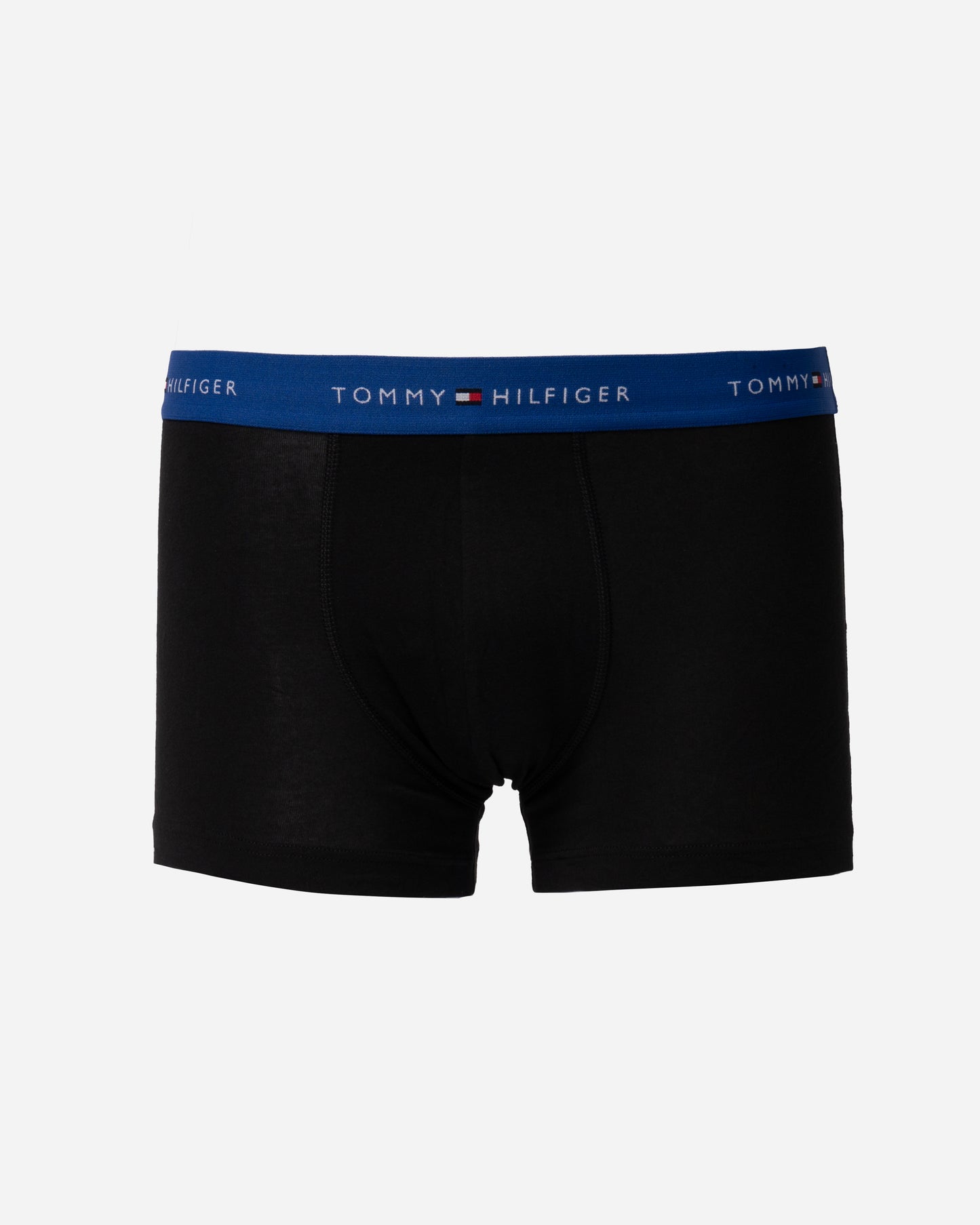 Tommy Hilfiger 3 Pack Mens Colour Waistband Trunks - B-Wine/Blue/Purple