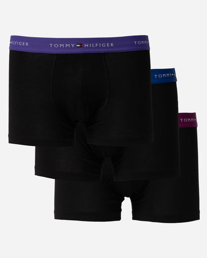 Tommy Hilfiger 3 Pack Mens Colour Waistband Trunks