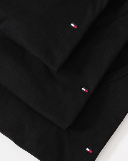 Tommy Hilfiger 3 Pack Mens V-Neck T-Shirts - Black/Black/Black