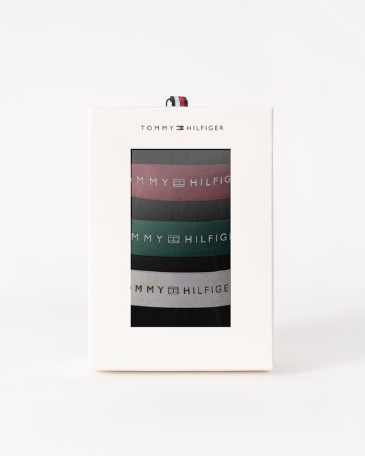 Tommy Hilfiger 3 Pack Metallic Waistband Mens Trunks