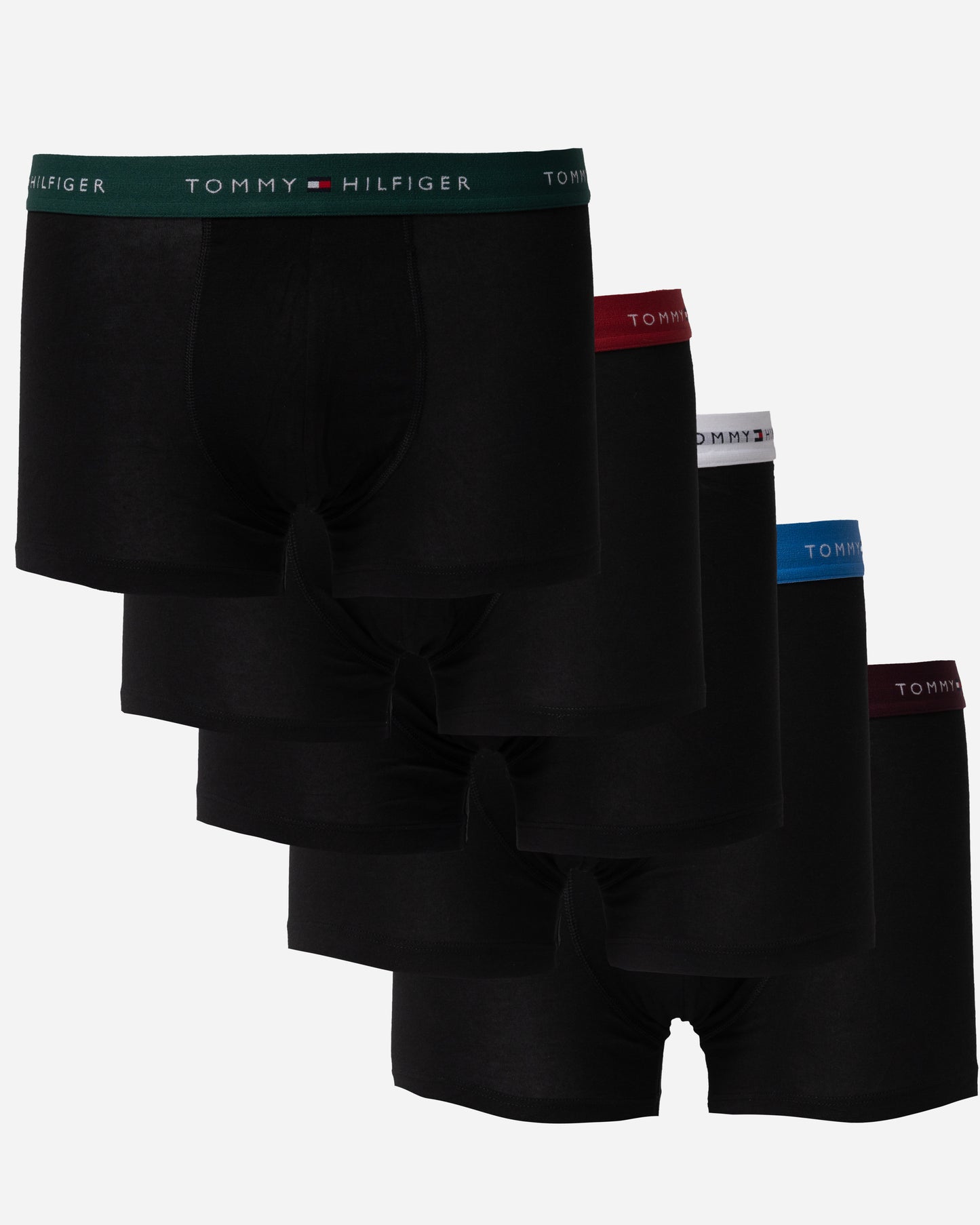 Tommy Hilfiger 5 Pack Mens Waistband Trunks