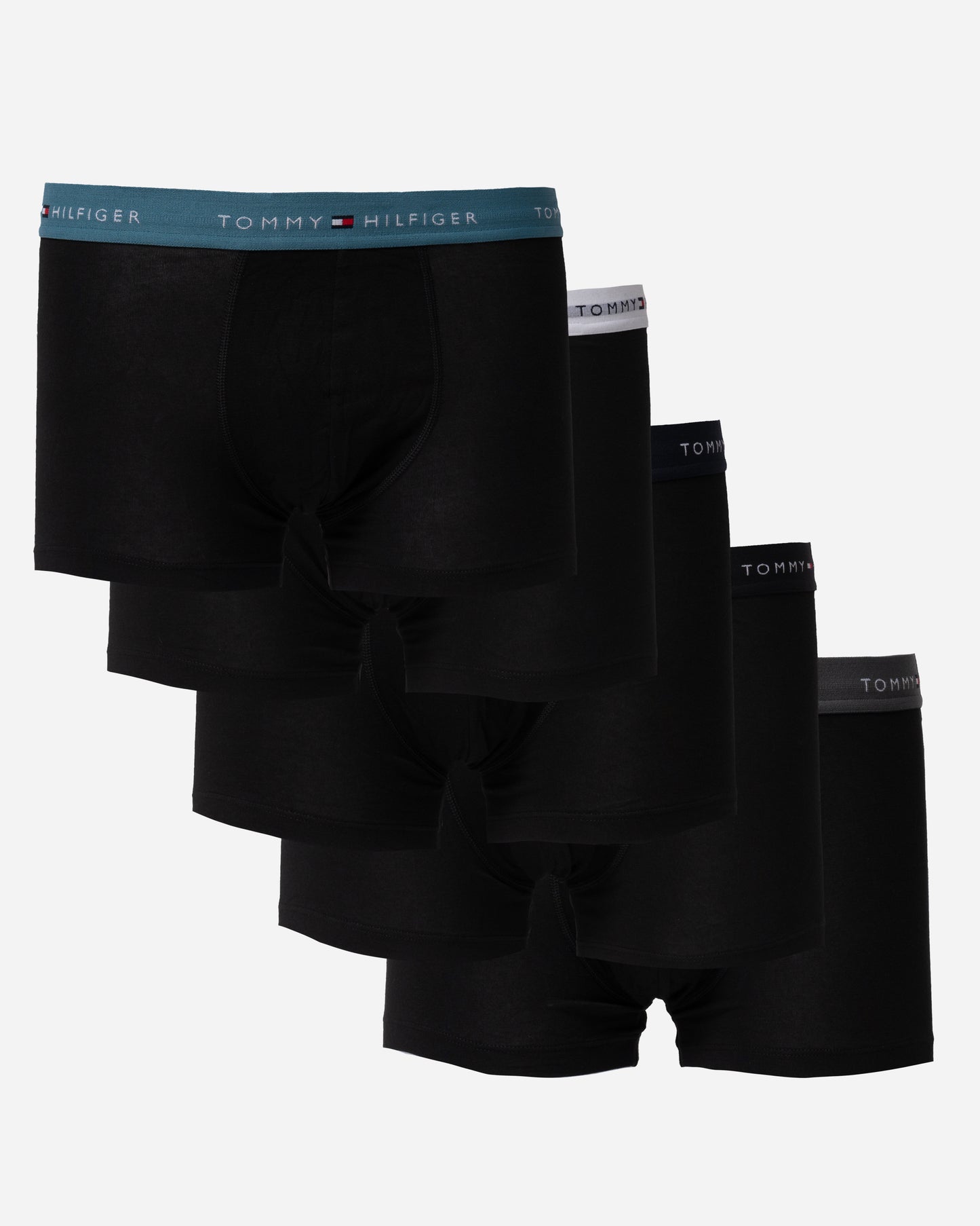 Tommy Hilfiger 5 Pack Mens Waistband Trunks