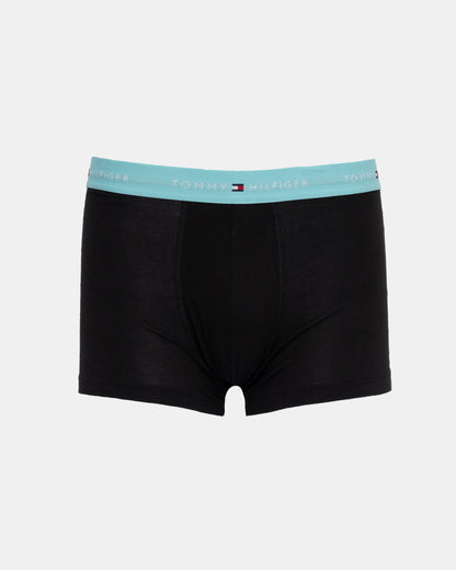 Tommy Hilfiger 7-Pack Logo Waistband Mens Trunks in Rainbow Mix pale blue