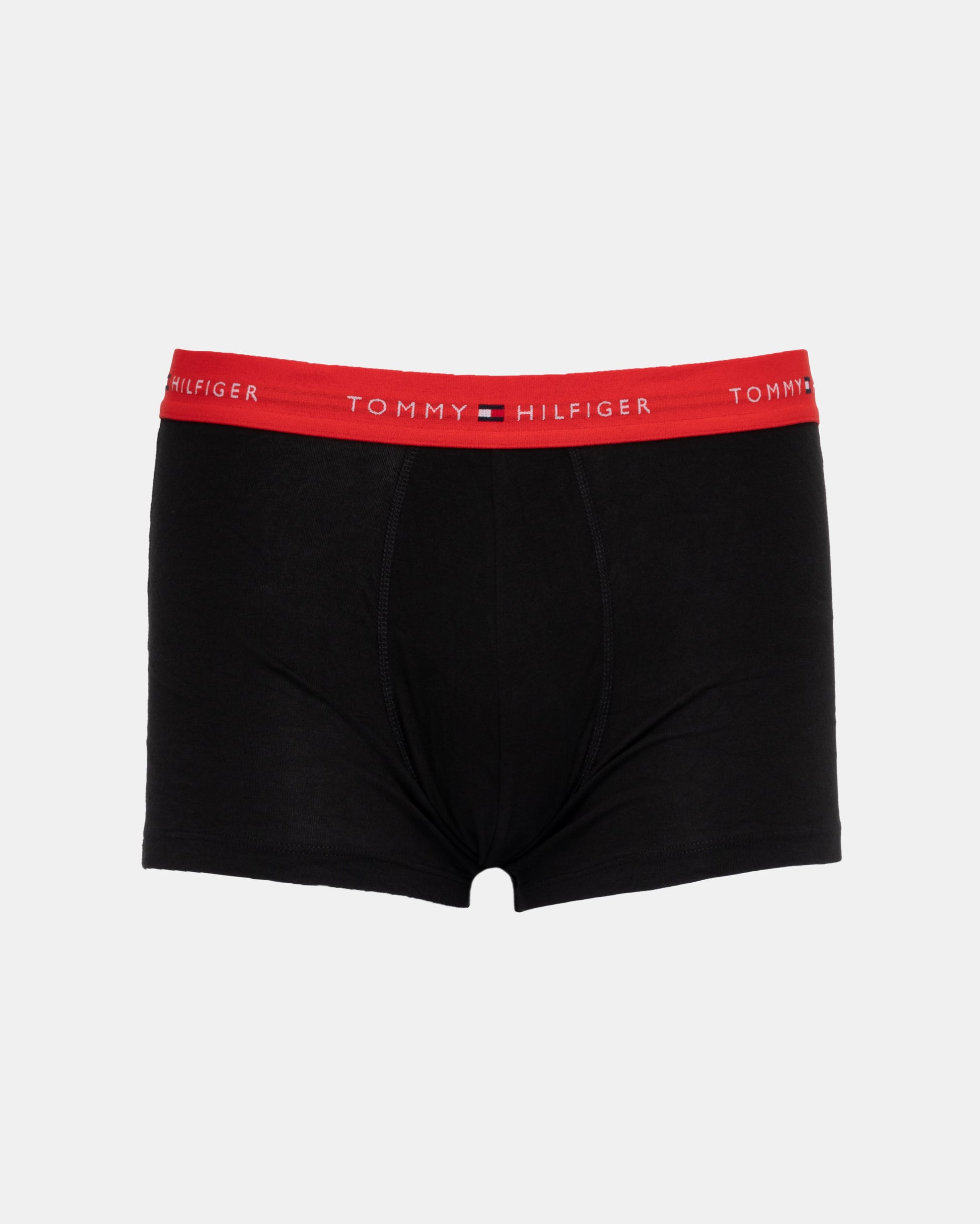 Tommy Hilfiger 7-Pack Logo Waistband Mens Trunks in Rainbow Mix red