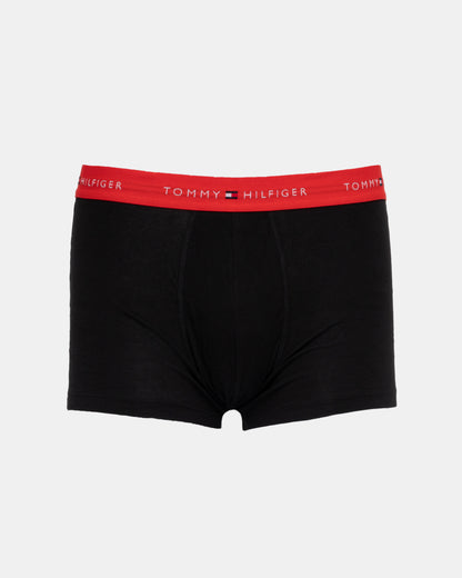 Tommy Hilfiger 7-Pack Logo Waistband Mens Trunks in Rainbow Mix red