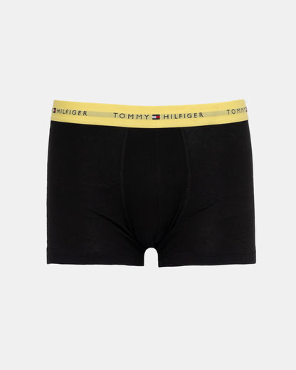 Tommy Hilfiger 7-Pack Logo Waistband Mens Trunks in Rainbow Mix yellow
