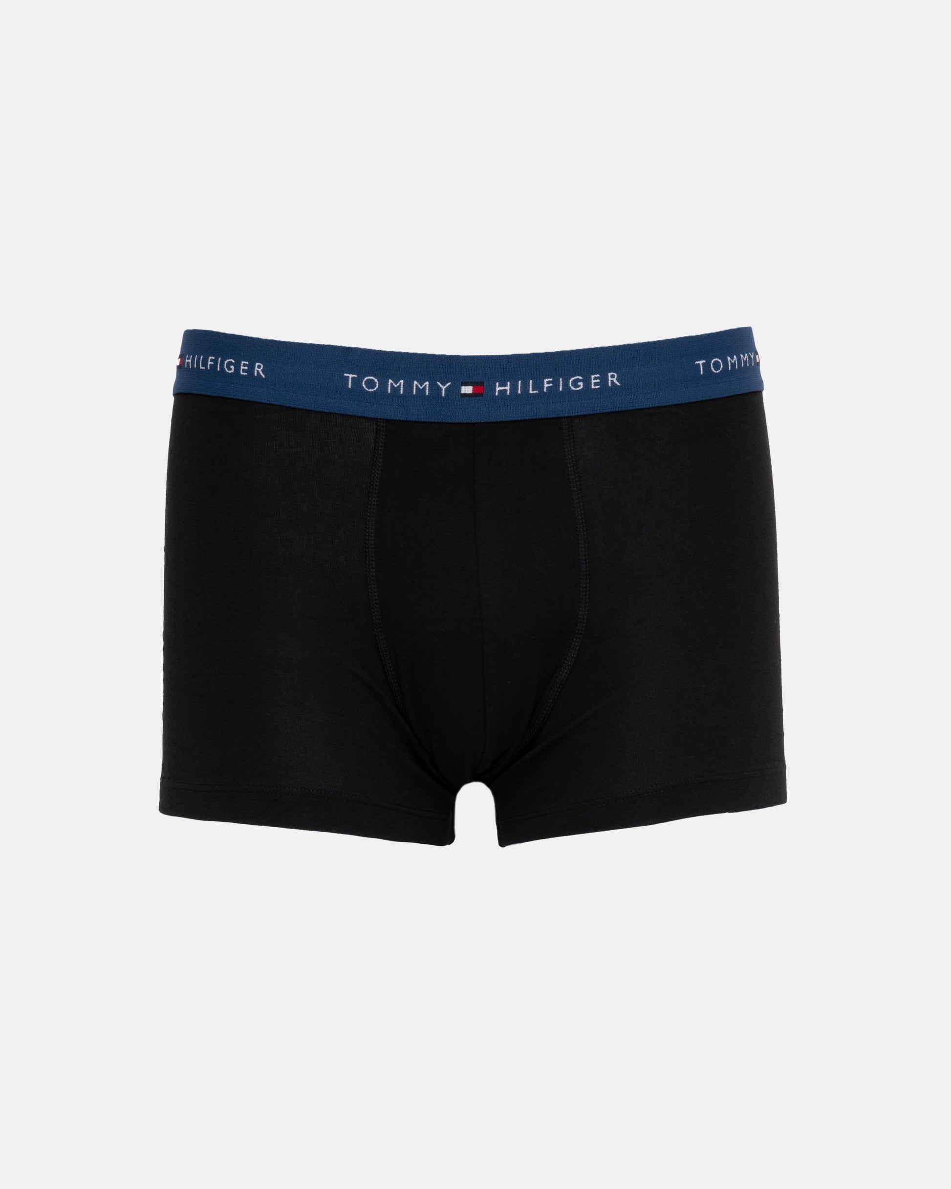 Tommy Hilfiger 7-Pack Logo Waistband Mens Trunks in Rainbow Mix dark blue