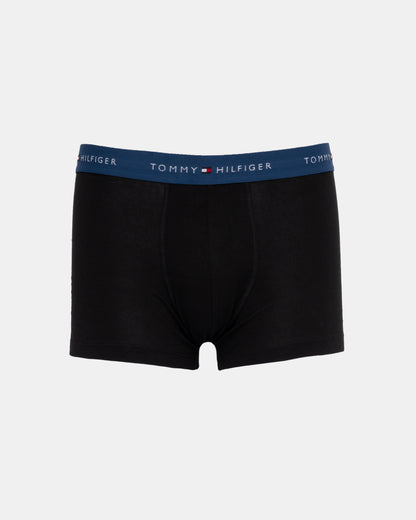 Tommy Hilfiger 7-Pack Logo Waistband Mens Trunks in Rainbow Mix dark blue
