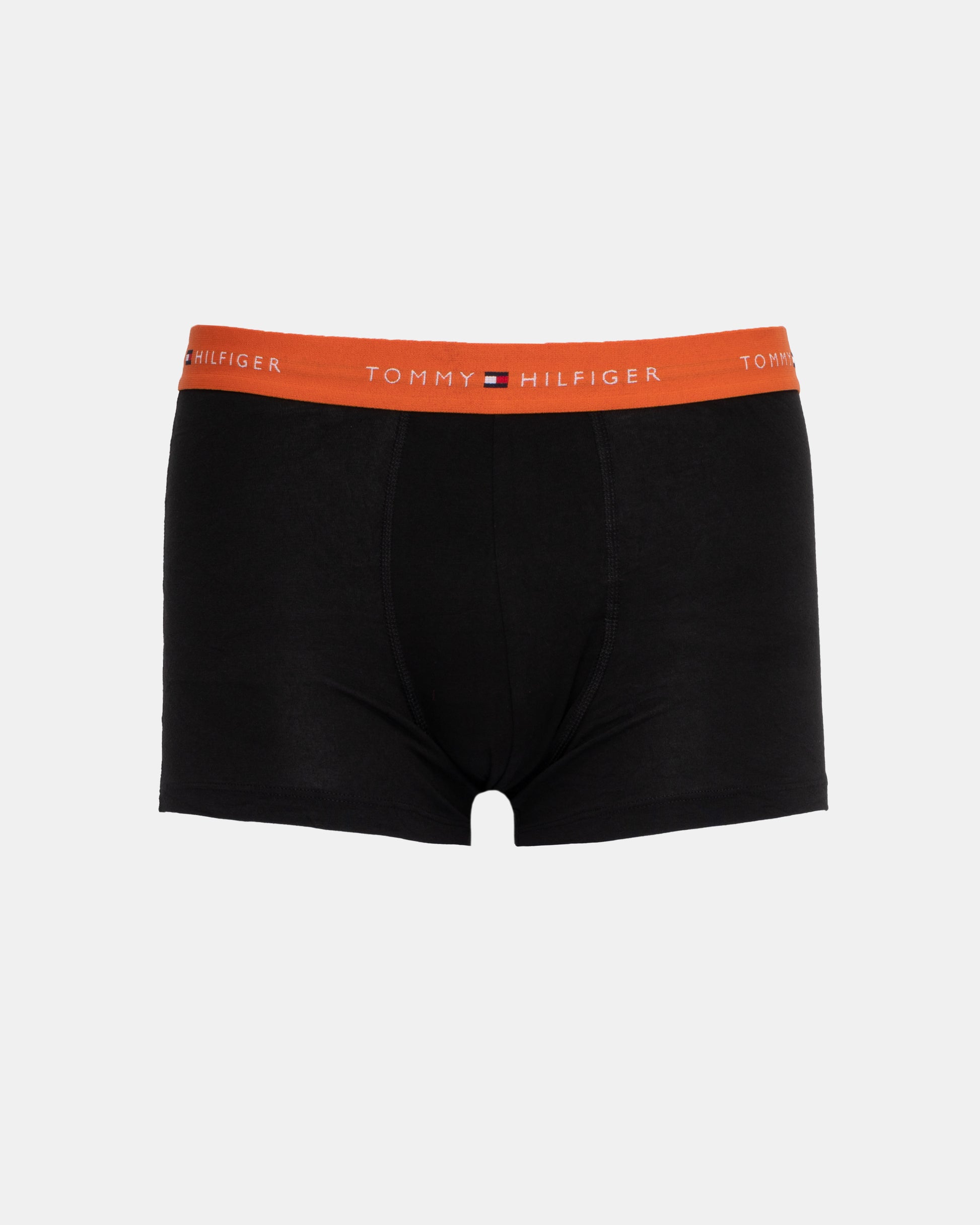 Tommy Hilfiger 7-Pack Logo Waistband Mens Trunks in Rainbow Mix orange