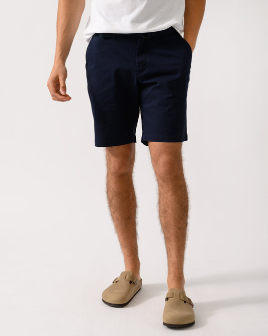 Tommy Hilfiger Brooklyn Essential Twill Belted Mens Shorts - Desert Sky