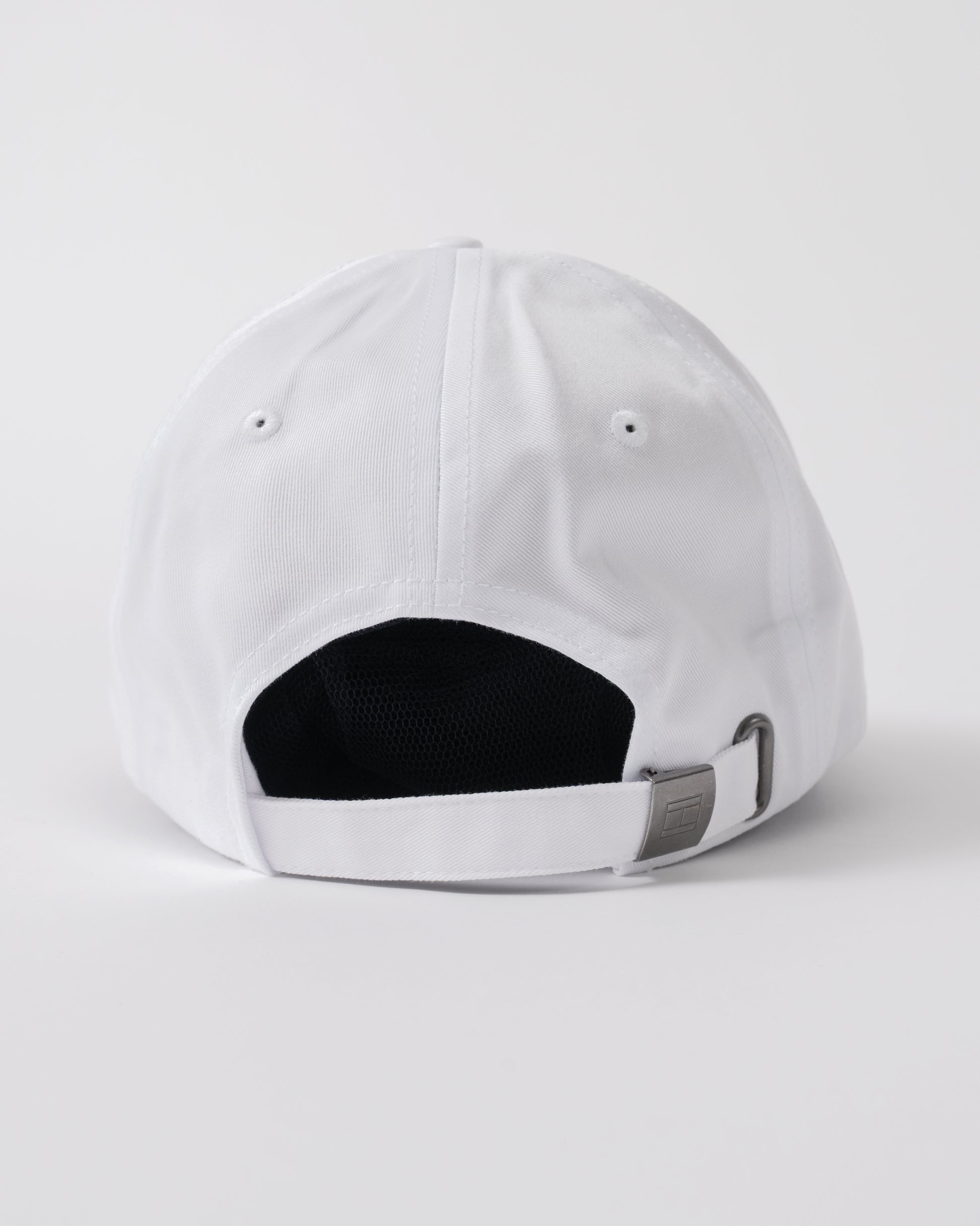 back of Tommy Hilfiger Classic Baseball Cap in Classic White