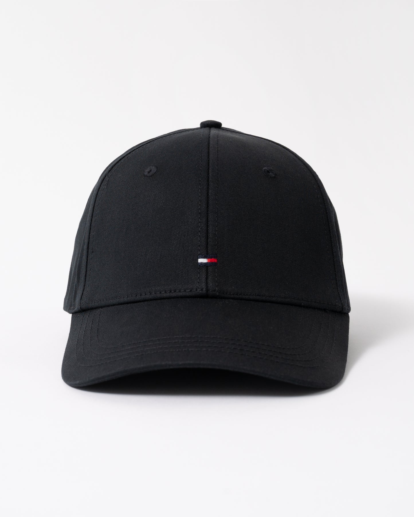 fron of Tommy Hilfiger Classic Baseball Cap in Flag Black