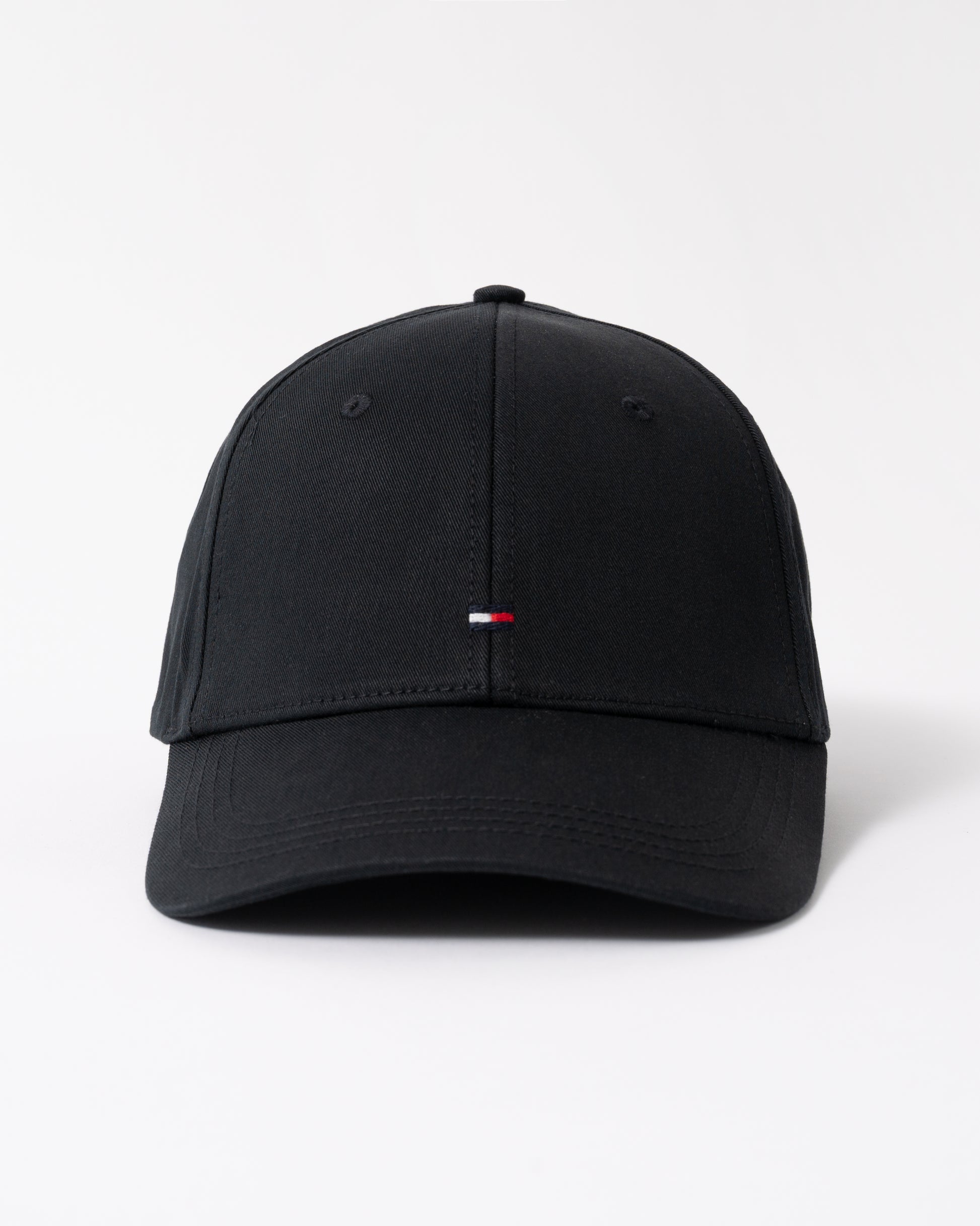 fron of Tommy Hilfiger Classic Baseball Cap in Flag Black