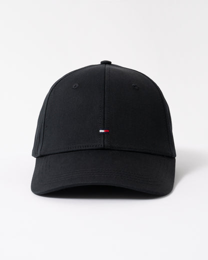 fron of Tommy Hilfiger Classic Baseball Cap in Flag Black