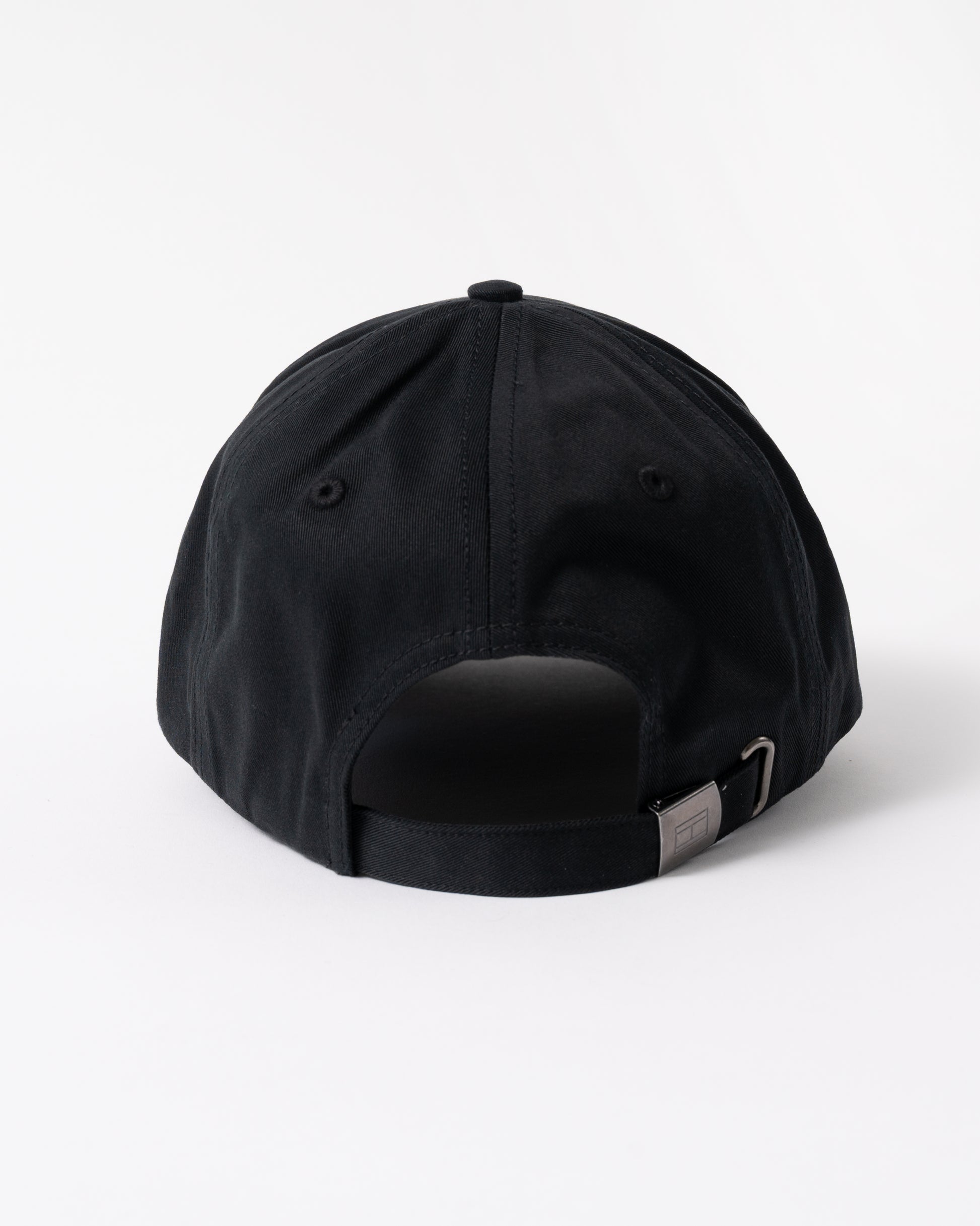 back of Tommy Hilfiger Classic Baseball Cap in Flag Black
