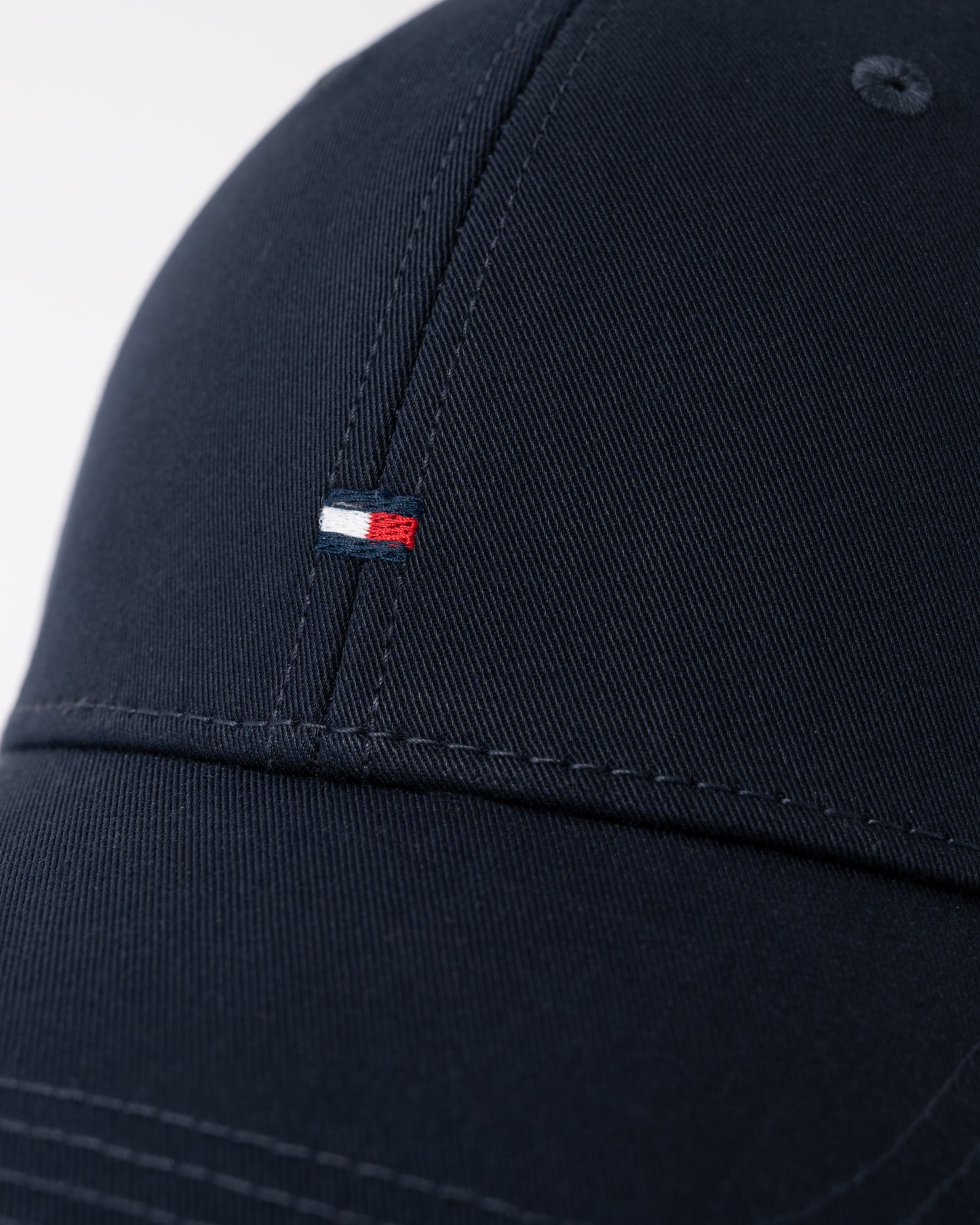 close up of Tommy Hilfiger Classic Baseball Cap in Midnight