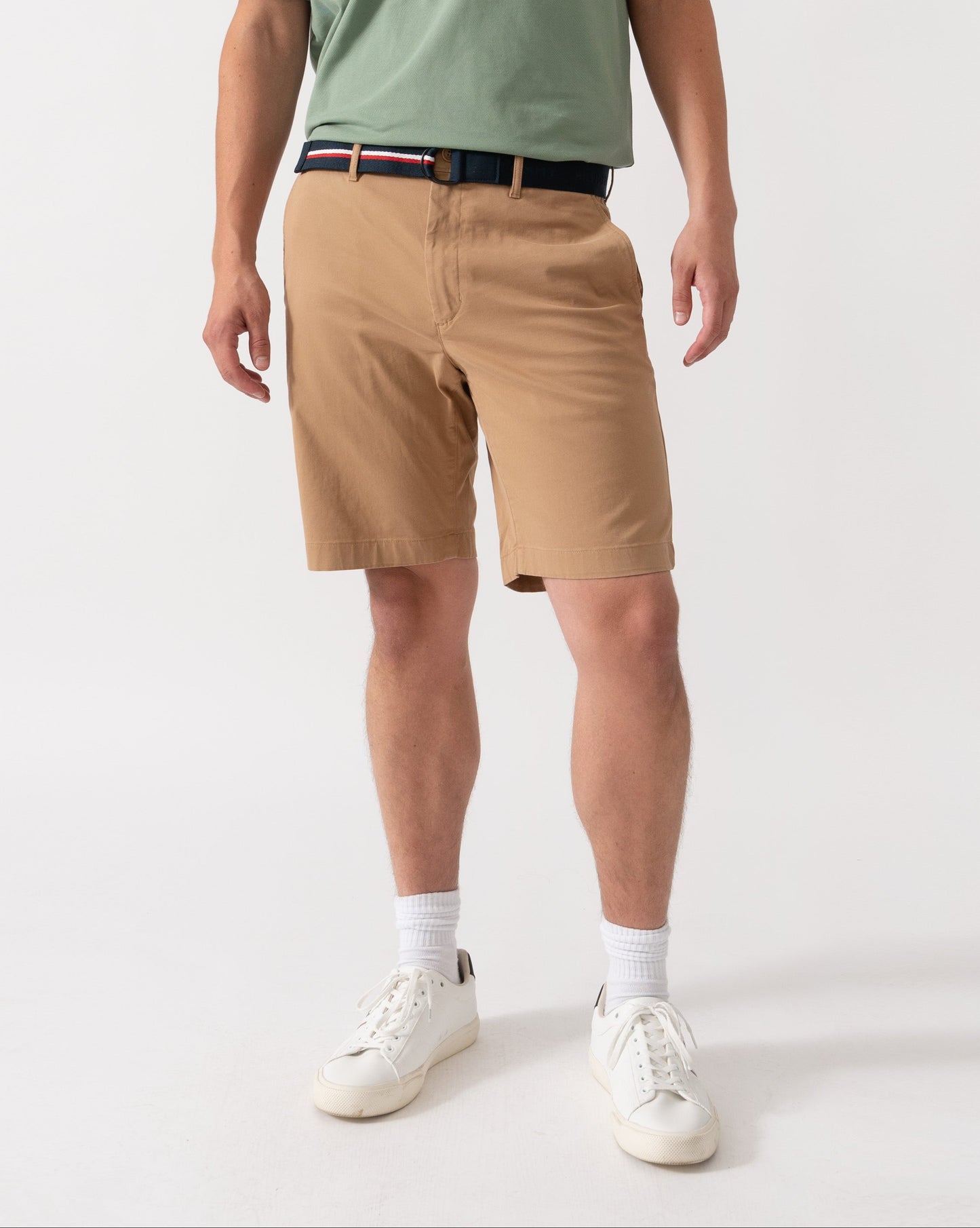 Tommy Hilfiger Denton 9.5" Essential Mens Twill Shorts - Timeless Camel