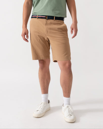 Tommy Hilfiger Denton 9.5" Essential Mens Twill Shorts - Timeless Camel