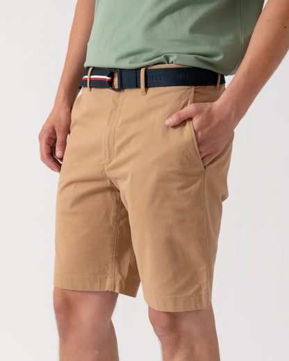 Tommy Hilfiger Denton 9.5" Essential Mens Twill Shorts - Timeless Camel