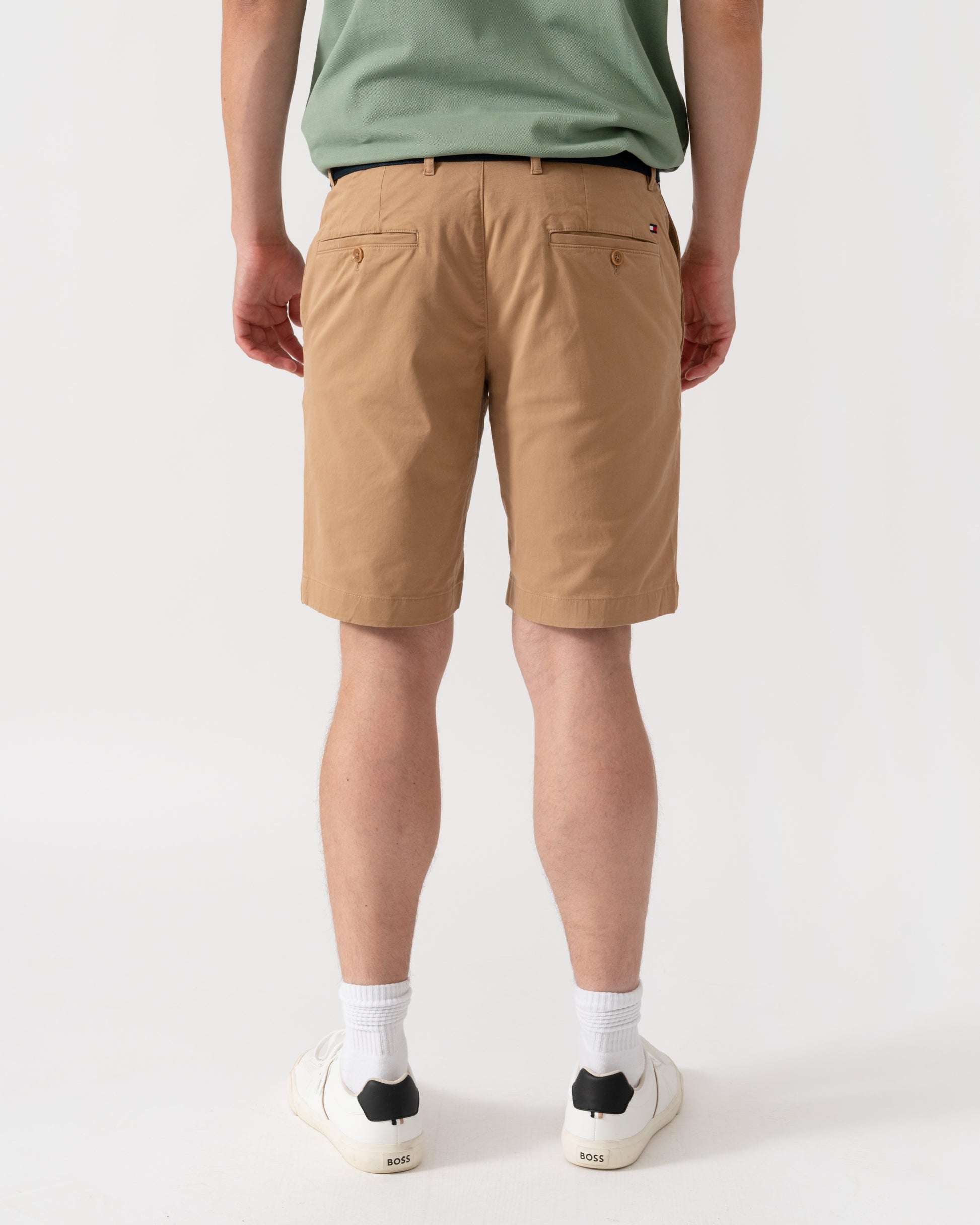 Tommy Hilfiger Denton 9.5" Essential Mens Twill Shorts - Timeless Camel