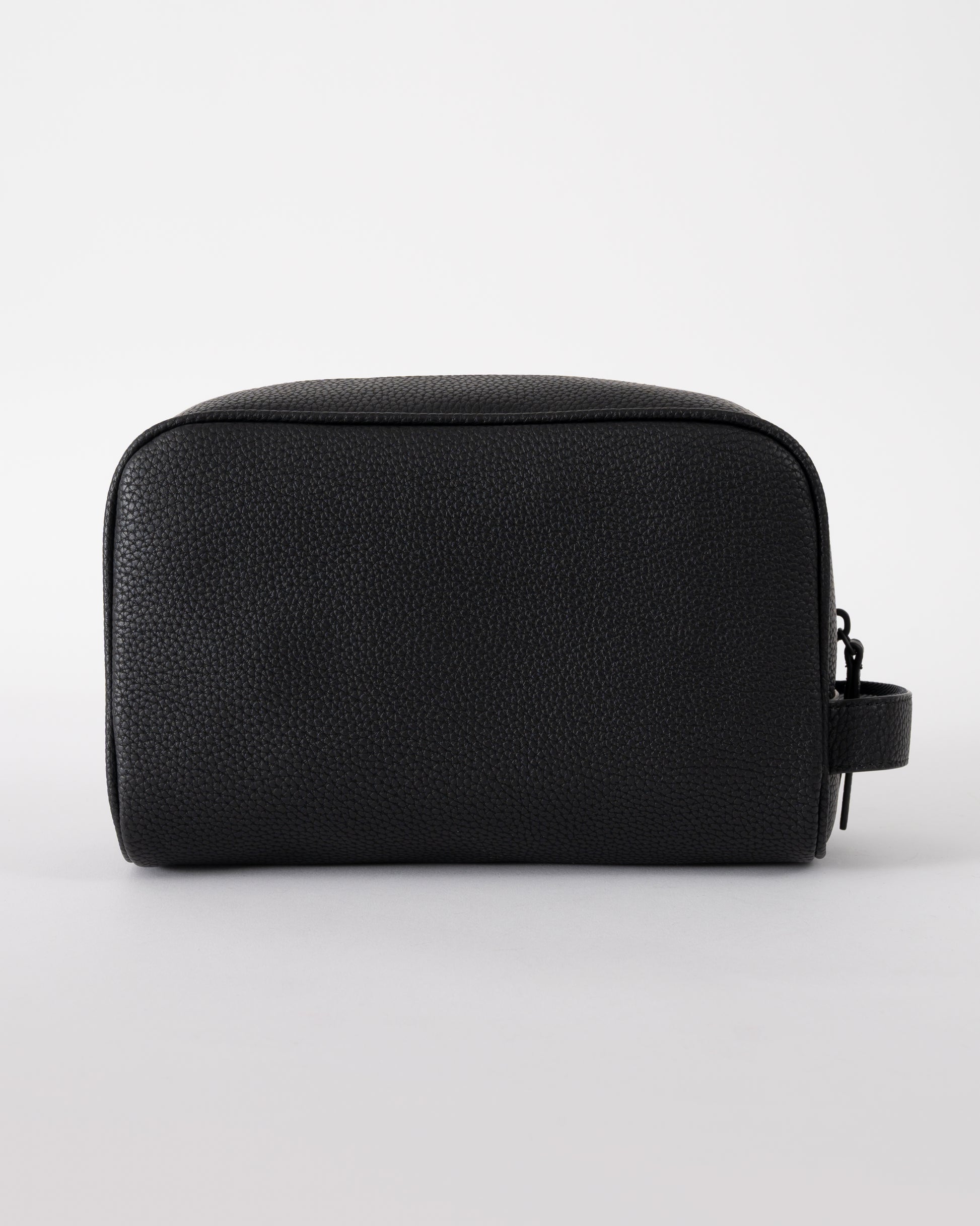 back view of Tommy Hilfiger Essential PU Mens Washbag in Black
