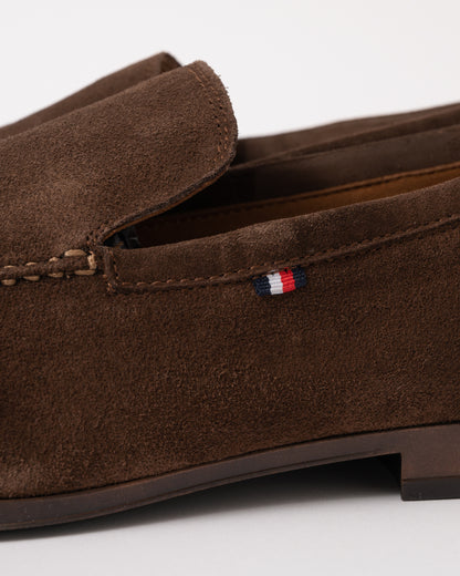 Tommy Hilfiger Flexible Suede Mens Loafer - Legacy Brown