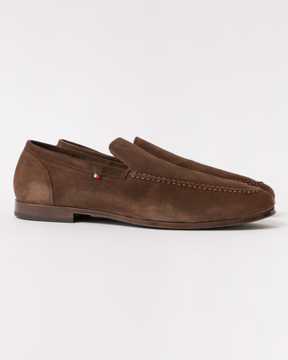Tommy Hilfiger Flexible Suede Mens Loafer - Legacy Brown