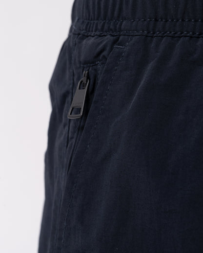 pocket detail of Tommy Hilfiger Logo Zip Pocket Mens Drawstring Swimming Shorts in Desert Sky