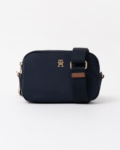 Front of the Tommy Hilfiger Popette Womens Camera Bag - Space Blue