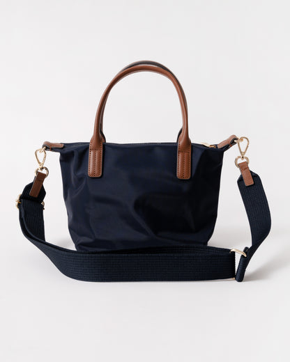 Back of Tommy Hilfiger Popette Womens Mini Tote Bag - Desert Sky