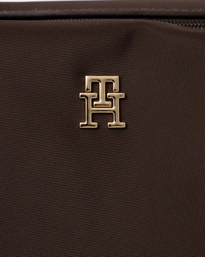 Logo on the Tommy Hilfiger's Popette Womens Mini Tote Bag in Fondant Brown
