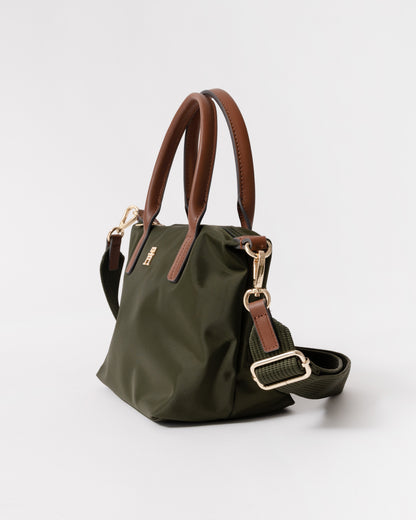 Side view of Tommy Hilfiger Popette Womens Mini Tote Bag - Green