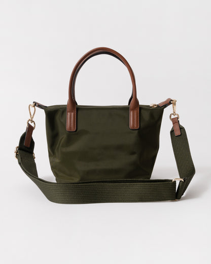 Back of Tommy Hilfiger Popette Womens Mini Tote Bag - Green