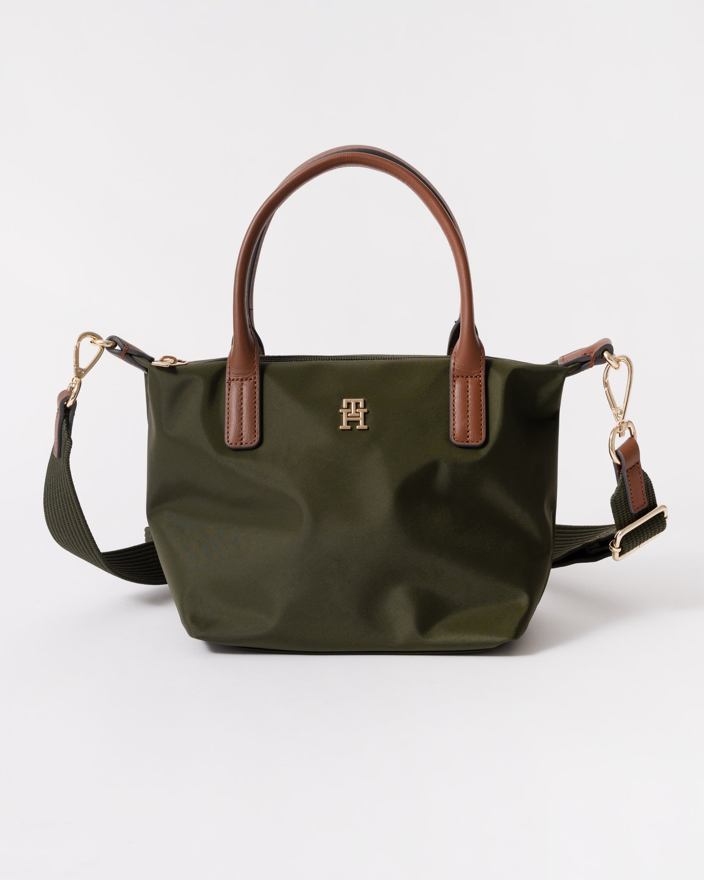 Front of Tommy Hilfiger Popette Womens Mini Tote Bag - Green