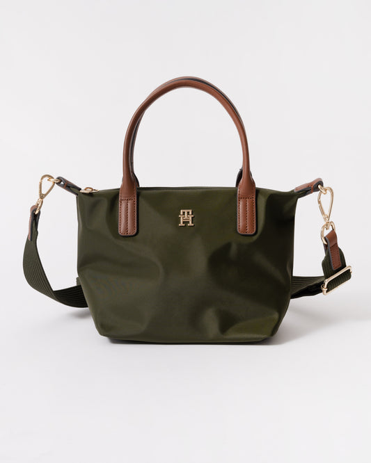 Front of Tommy Hilfiger Popette Womens Mini Tote Bag - Green