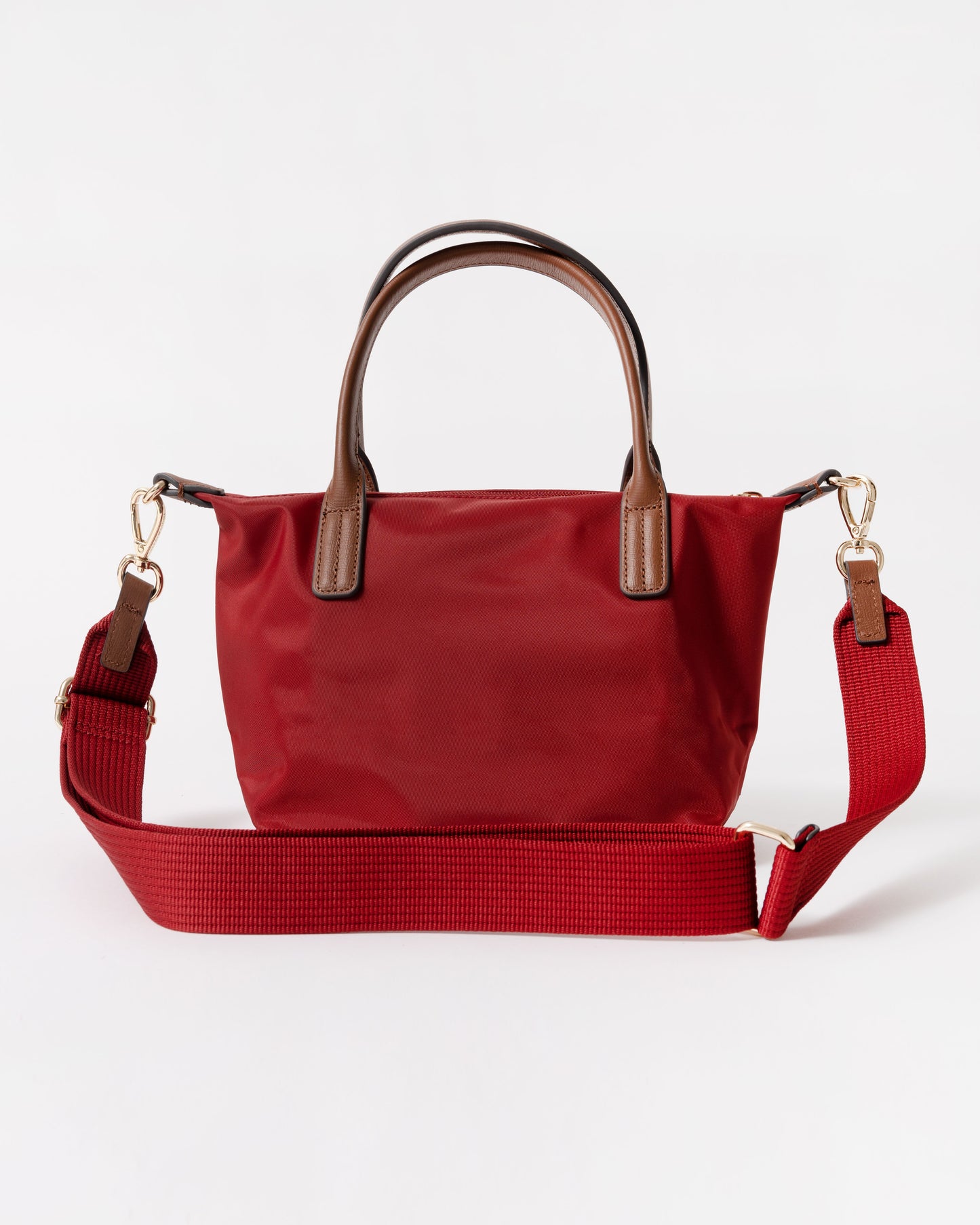 Back of Tommy Hilfiger Popette Womens Mini Tote Bag - Red