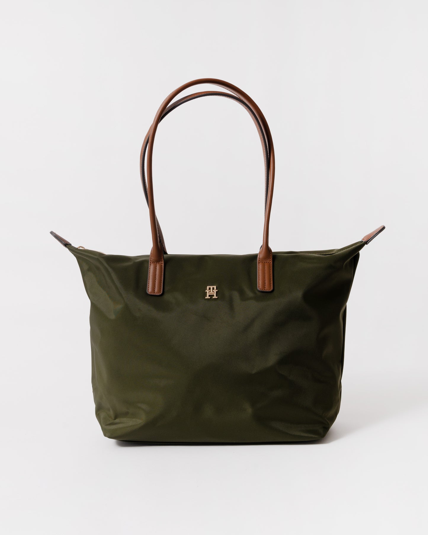 Front of Tommy Hilfiger Popette Womens Tote Bag - Green