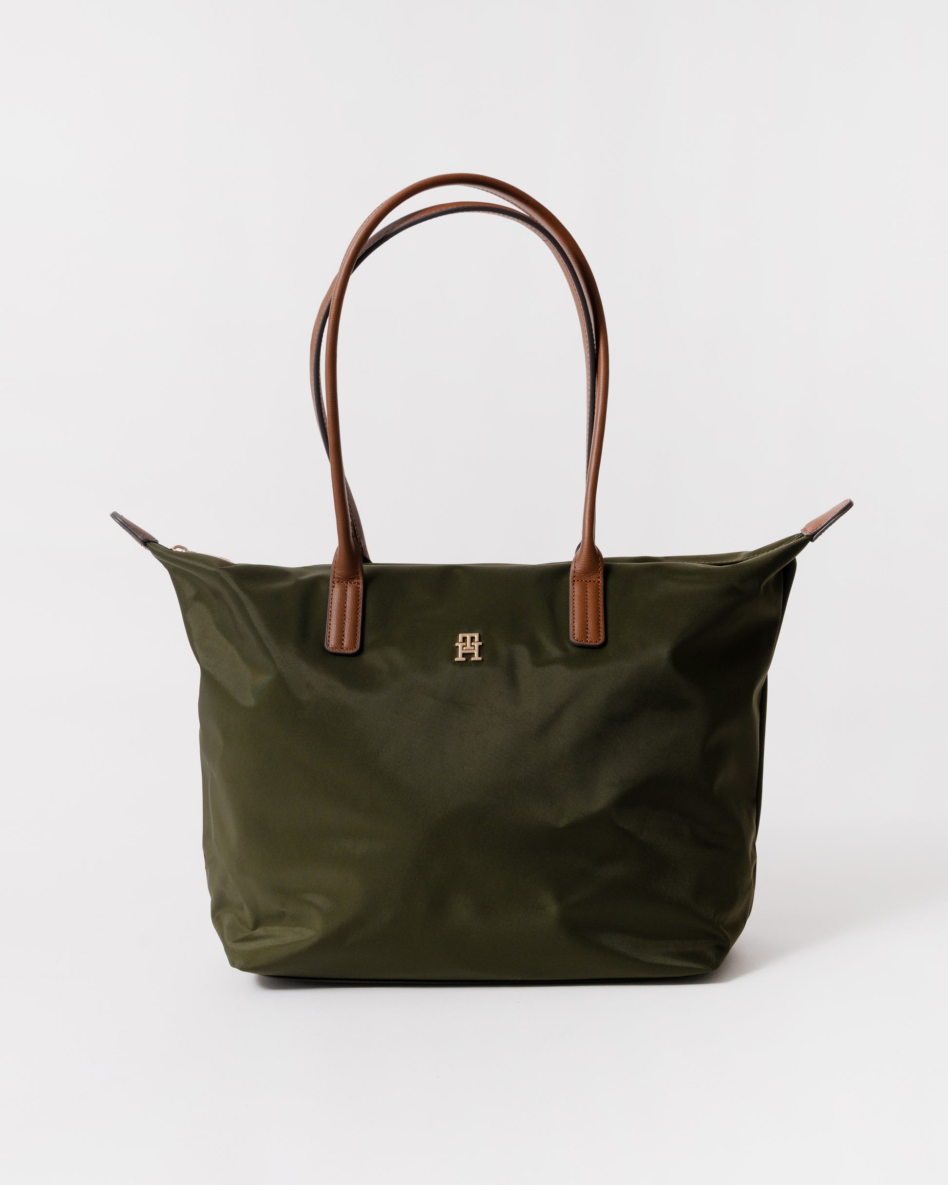 Front of Tommy Hilfiger Popette Womens Tote Bag - Green