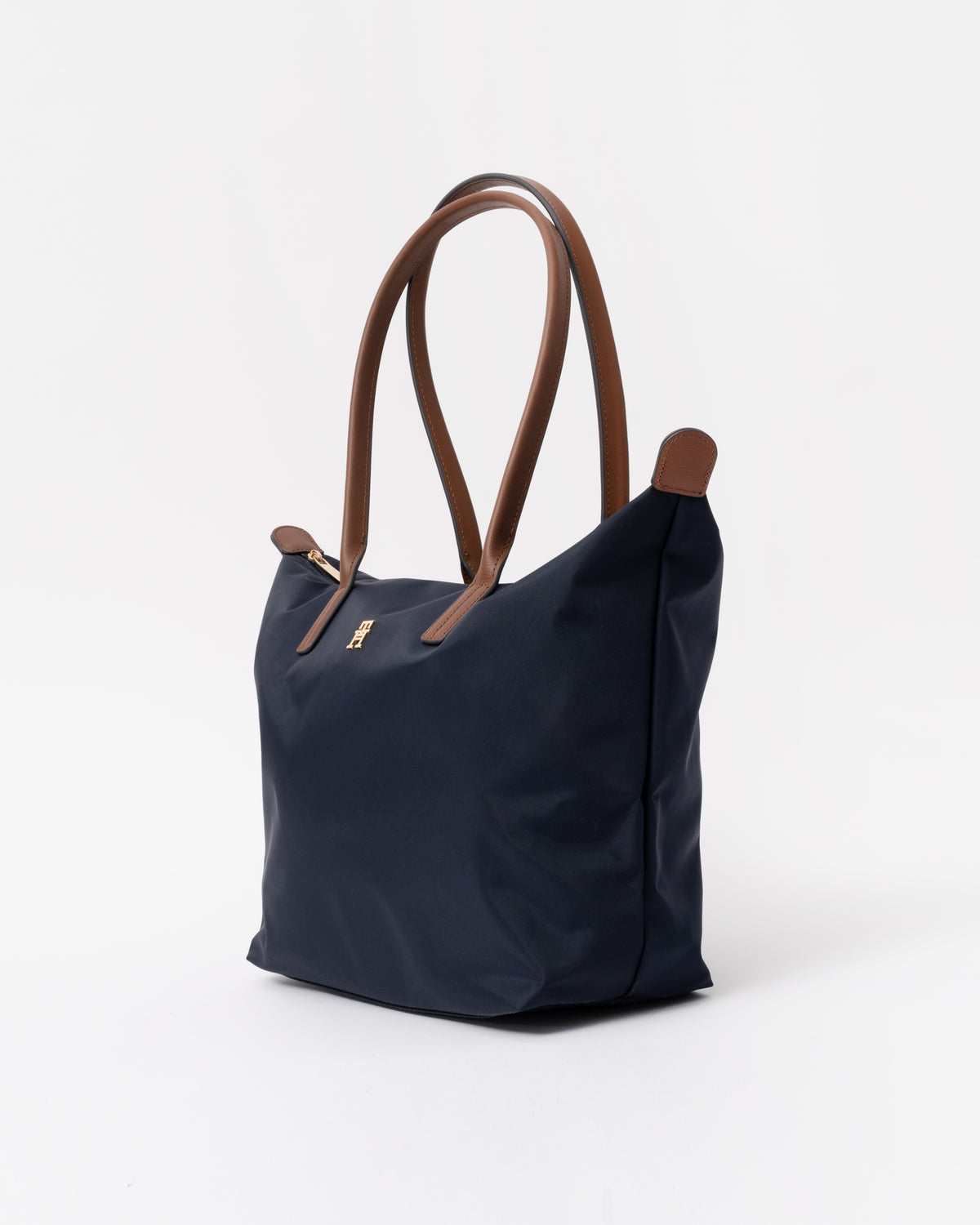 Side of the Tommy Hilfiger's Popette Womens Tote Bag in Space Blue