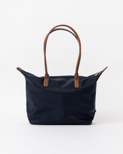 Back of the Tommy Hilfiger's Popette Womens Tote Bag in Space Blue