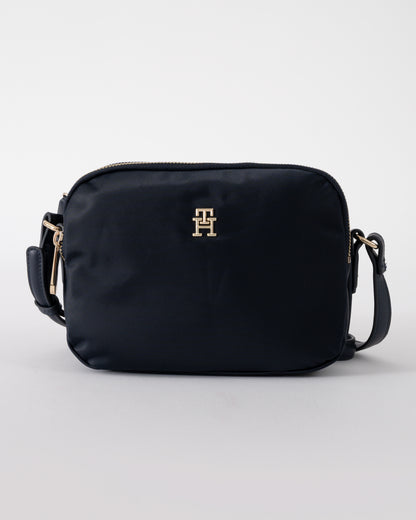 Tommy Hilfiger Poppy TH Womens Crossover Bag - Space Blue | CHO | Designer Womens Shoulder Bags